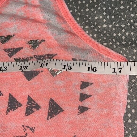 Sleeveless Coral Graphic Tank Top By Maurices Womens M Lightweight Semi-Sheer - Picture 6 of 6